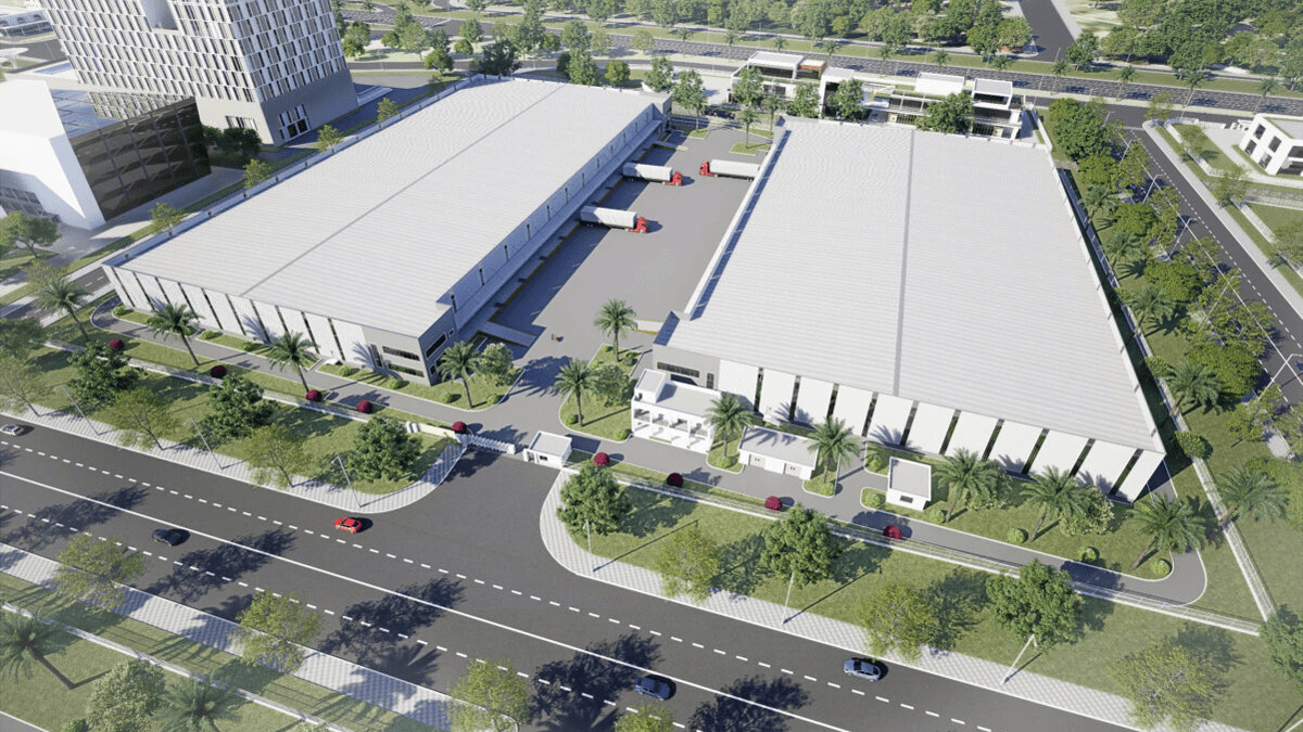 Phối cảnh một trung tâm logistics hiện đại tại Bắc Ninh
